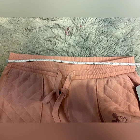 NWT Disney Mickey Mouse Blush Pink Sweatpants large - Picture 8 of 8